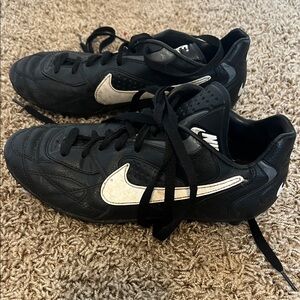 Nike Black and White Athletic Cleats